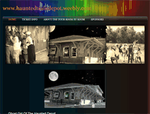 Tablet Screenshot of hauntedtraindepot.weebly.com