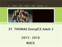 Tablet Screenshot of portstanleyicebreakers.weebly.com