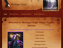 Tablet Screenshot of mystiqueangelmasterpsychicadvise.weebly.com