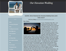 Tablet Screenshot of ourhawaiianwedding.weebly.com