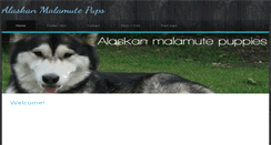 Desktop Screenshot of alaskanmalamutepups.weebly.com