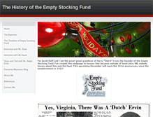 Tablet Screenshot of emptystockingfund.weebly.com
