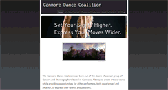 Desktop Screenshot of canmoredancecoalition.weebly.com
