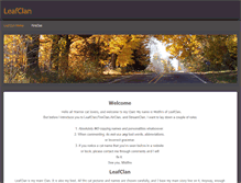 Tablet Screenshot of leafclancat.weebly.com