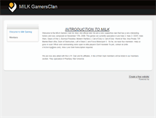Tablet Screenshot of milkgamersclan.weebly.com