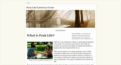 Desktop Screenshot of peaklifeguide.weebly.com