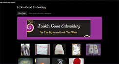 Desktop Screenshot of lookingoodembroidery.weebly.com
