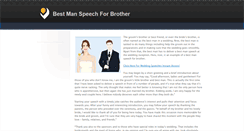 Desktop Screenshot of bestmanspeechforbrother.weebly.com