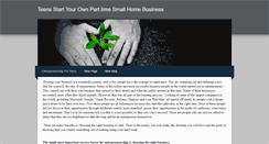 Desktop Screenshot of homebiz4teens.weebly.com