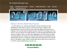 Tablet Screenshot of mrfarrells4thgrade.weebly.com