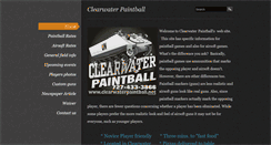 Desktop Screenshot of clearwaterpaintball.weebly.com