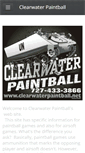 Mobile Screenshot of clearwaterpaintball.weebly.com