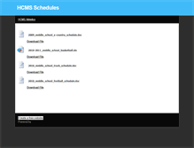 Tablet Screenshot of hcmscougarschedules.weebly.com