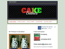 Tablet Screenshot of cakebabies.weebly.com