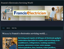 Tablet Screenshot of franciselectrician.weebly.com