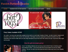 Tablet Screenshot of passionpartiesbyjessica.weebly.com