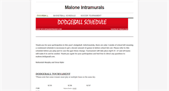 Desktop Screenshot of maloneintramurals.weebly.com