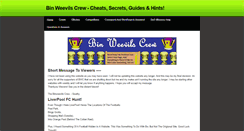 Desktop Screenshot of binweevilscrewcheats.weebly.com