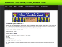Tablet Screenshot of binweevilscrewcheats.weebly.com