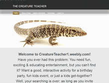 Tablet Screenshot of creatureteacher1.weebly.com