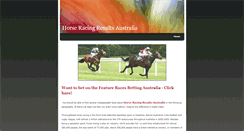 Desktop Screenshot of horse-racing-results-australia.weebly.com
