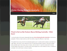 Tablet Screenshot of horse-racing-results-australia.weebly.com