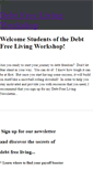 Mobile Screenshot of debtfreelivingworkshop.weebly.com