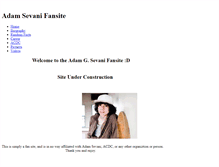 Tablet Screenshot of adamgsevanifansite.weebly.com