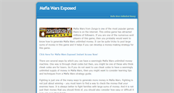 Desktop Screenshot of mafiawarsunlimitedmoney.weebly.com