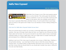 Tablet Screenshot of mafiawarsunlimitedmoney.weebly.com