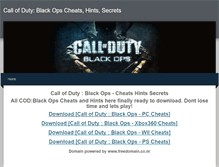 Tablet Screenshot of blackopscheats2011.weebly.com