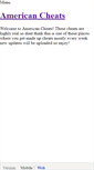 Mobile Screenshot of americancheats.weebly.com
