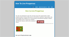 Desktop Screenshot of howtoliveprosperous.weebly.com