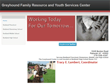 Tablet Screenshot of greyhoundcenter.weebly.com