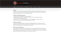 Desktop Screenshot of occupywithin.weebly.com