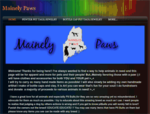 Tablet Screenshot of mainelypaws.weebly.com