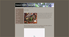 Desktop Screenshot of coreyswildlifeexperience.weebly.com