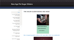 Desktop Screenshot of newagepetsugargliders.weebly.com