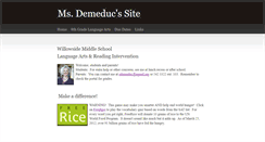 Desktop Screenshot of msdemeduc.weebly.com