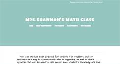 Desktop Screenshot of mrsshannonsclass.weebly.com