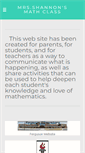 Mobile Screenshot of mrsshannonsclass.weebly.com