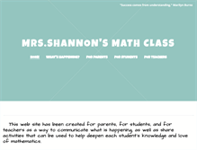 Tablet Screenshot of mrsshannonsclass.weebly.com