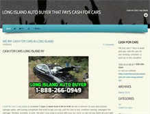 Tablet Screenshot of longislandcashforcars.weebly.com