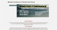 Desktop Screenshot of ministersconferencesouthcook.weebly.com