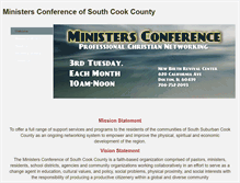Tablet Screenshot of ministersconferencesouthcook.weebly.com