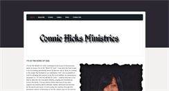 Desktop Screenshot of conniefhicksministries.weebly.com