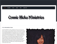 Tablet Screenshot of conniefhicksministries.weebly.com
