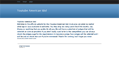 Desktop Screenshot of americanidolyoutube.weebly.com