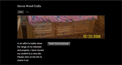 Desktop Screenshot of havenwoodcrafts.weebly.com