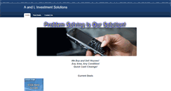 Desktop Screenshot of aandlinvestmentsolutions.weebly.com
